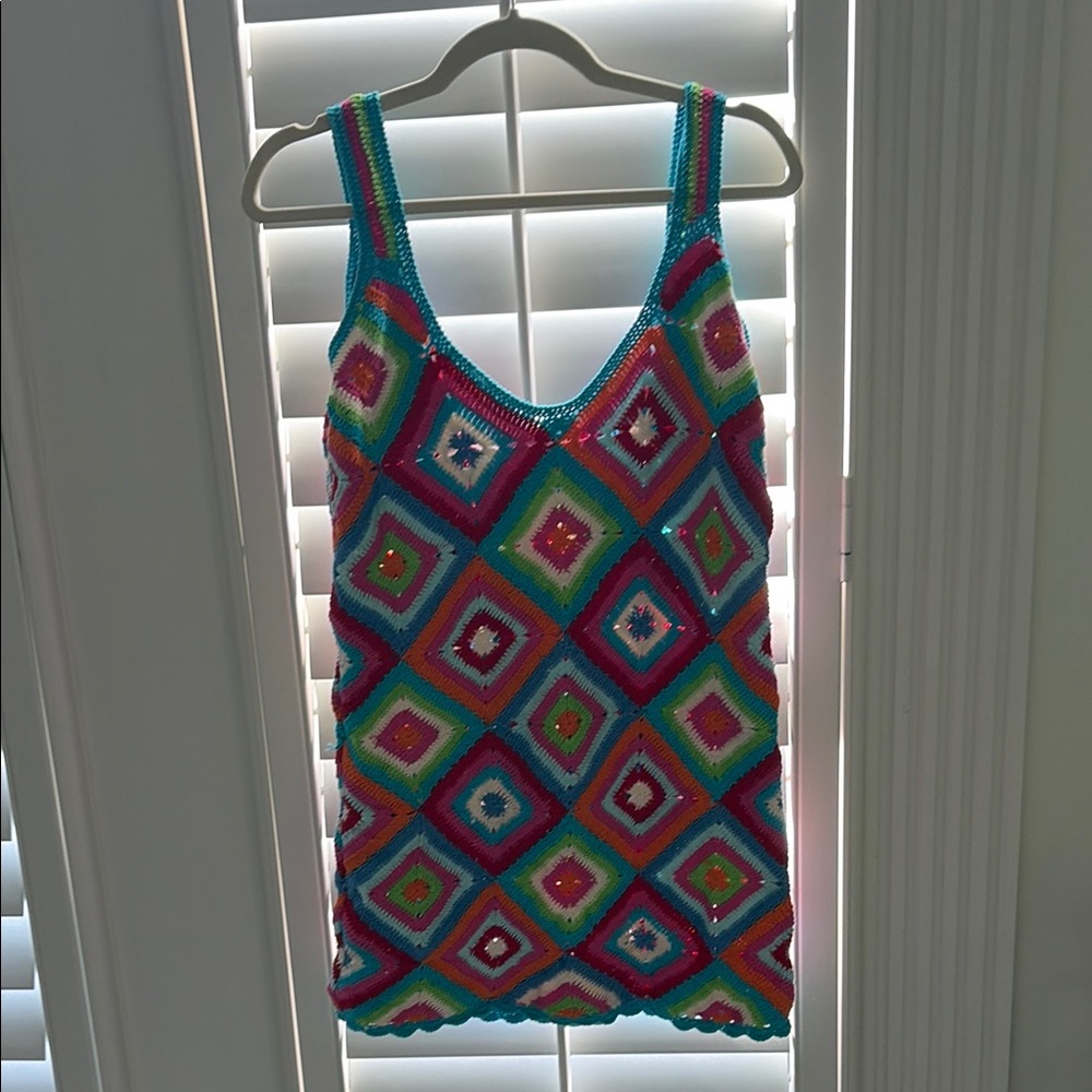 Show Me Your Mumu Colorful Crochet Cover Up